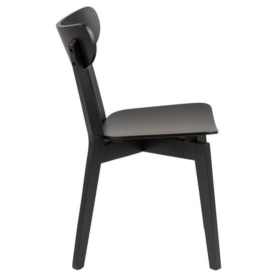 Redondo Black Wooden Dining Chairs In Pair_3