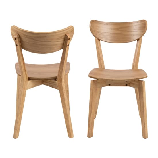 Redondo Oak Wooden Dining Chairs In Pair_2