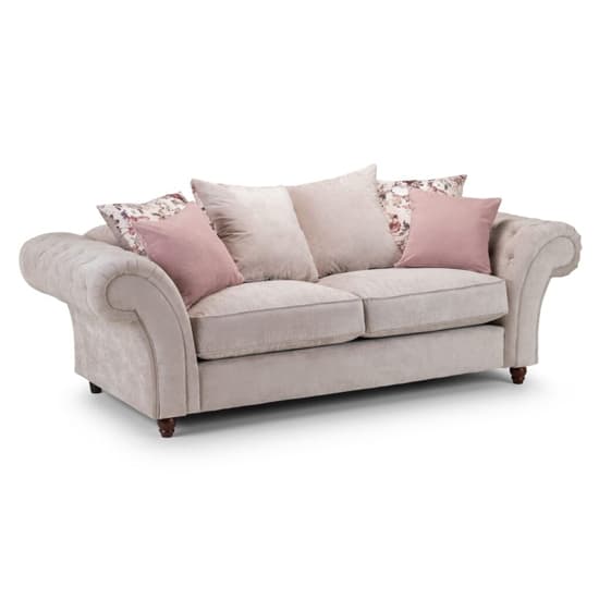 Rima Fabric 3+2 Seater Sofa Set In Beige_3