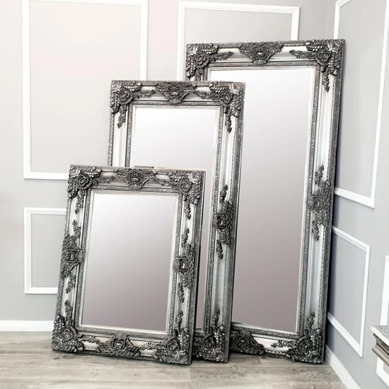 Reeth Medium Ornate Design Bevelled Mirror In Antique_3