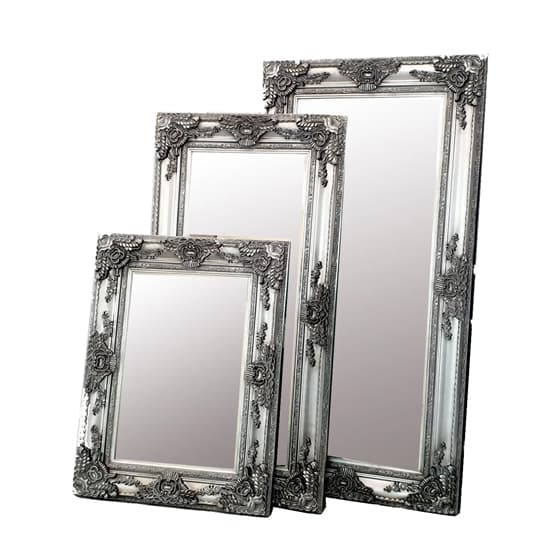 Reeth Medium Ornate Design Bevelled Mirror In Antique_4
