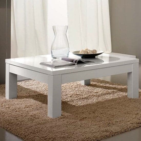Regal Coffee Table Rectangular In White With High Gloss Lacquer_1