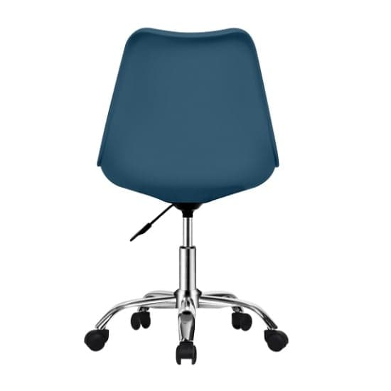 Regis Moulded Swivel Home And Office Chair In Blue_3