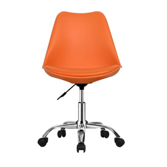 Regis Moulded Swivel Home And Office Chair In Orange_2