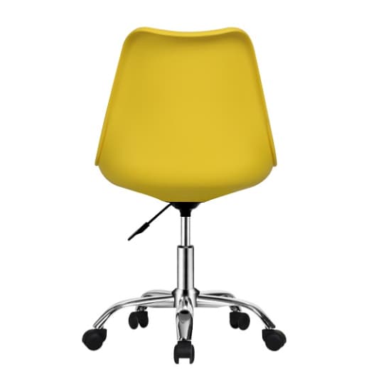 Regis Moulded Swivel Home And Office Chair In Yellow_3
