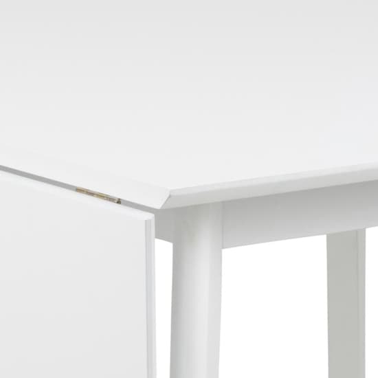 Reims Extending Wooden Dining Table In White_5