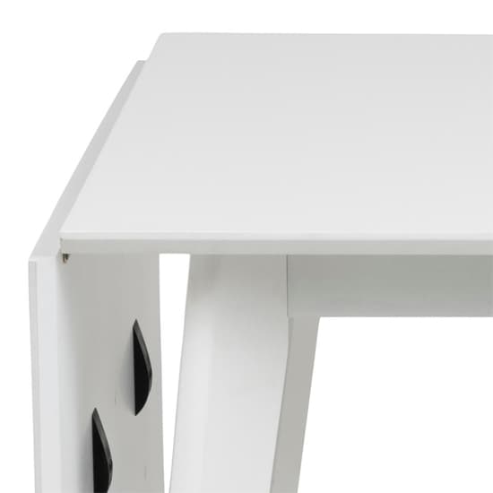 Reims Extending Wooden Dining Table In White_6