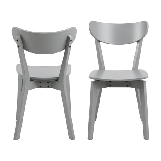 Reims Grey Rubberwood Dining Chairs In Pair_2