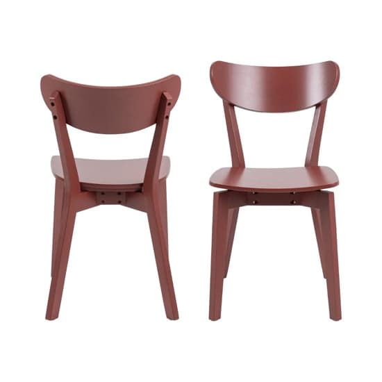 Reims Terracotta Rubberwood Dining Chairs In Pair_2