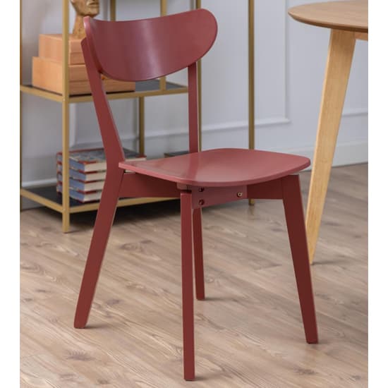 Reims Terracotta Rubberwood Dining Chairs In Pair_5