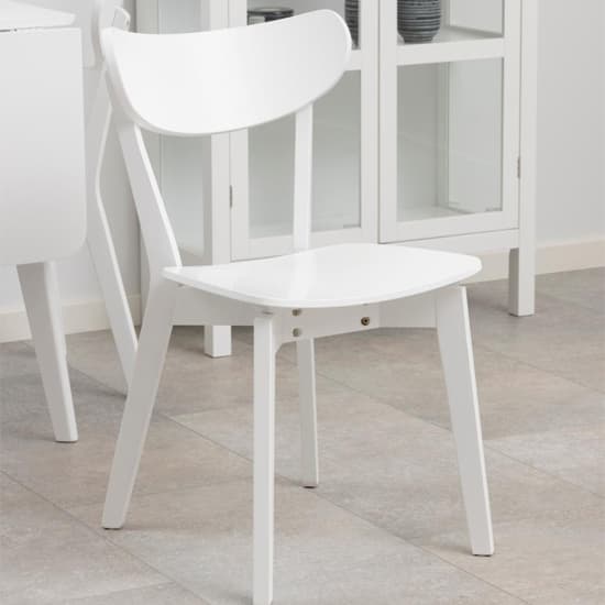 Reims White Rubberwood Dining Chairs In Pair_5