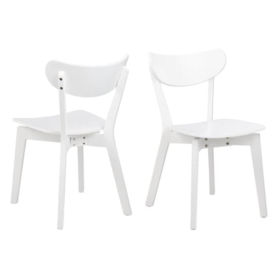 Reims White Rubberwood Dining Chairs In Pair_1