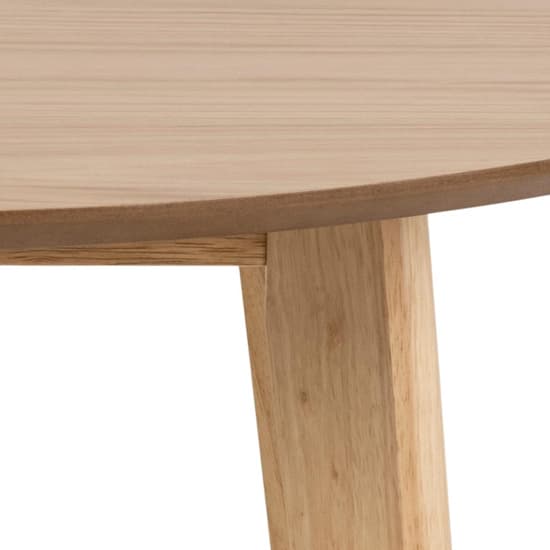 Reims Wooden Dining Table Round In Oak With Oak Legs_3