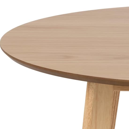 Reims Wooden Dining Table Round In Oak With Oak Legs_4