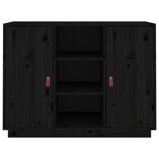 Reinier Pinewood Sideboard With 2 Doors In Black_4
