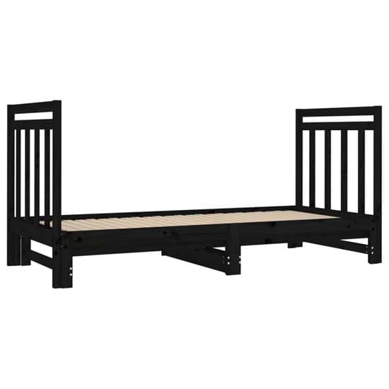 Reiti Solid PIne Wood Pull-Out Day Bed In Black_5