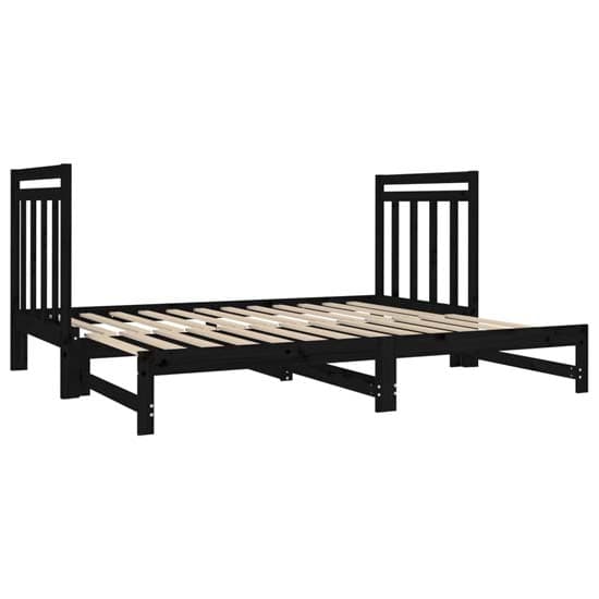 Reiti Solid PIne Wood Pull-Out Day Bed In Black_6