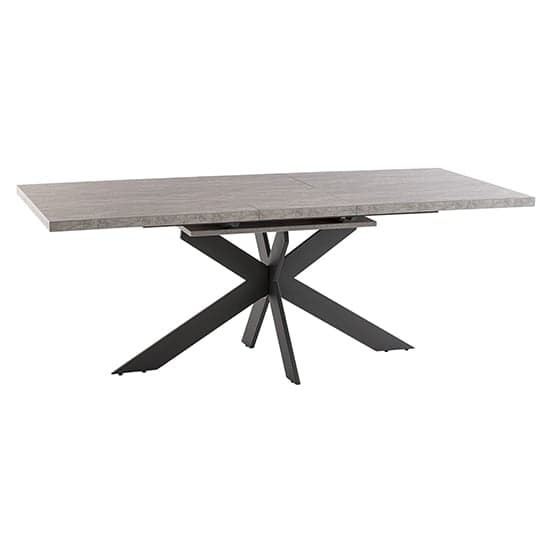 Remika Light Grey Extending Dining Table 6 Palmen Grey Chairs_2