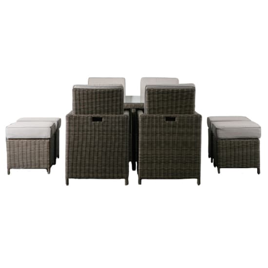 Renx Outdoor 8 Seater Cube Dining Set In Natural Weave Rattan_3