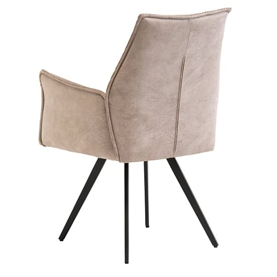 Reston Fabric Mix Dining Armchair In Oyster Corduroy_3