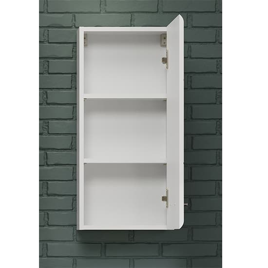 Reus Large Wall Hung High Gloss Storage Cabinet In White_3