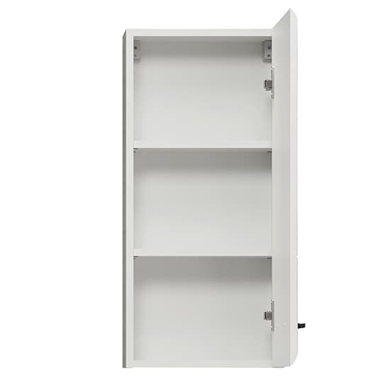 Reus Large Wall Hung High Gloss Storage Cabinet In White_6