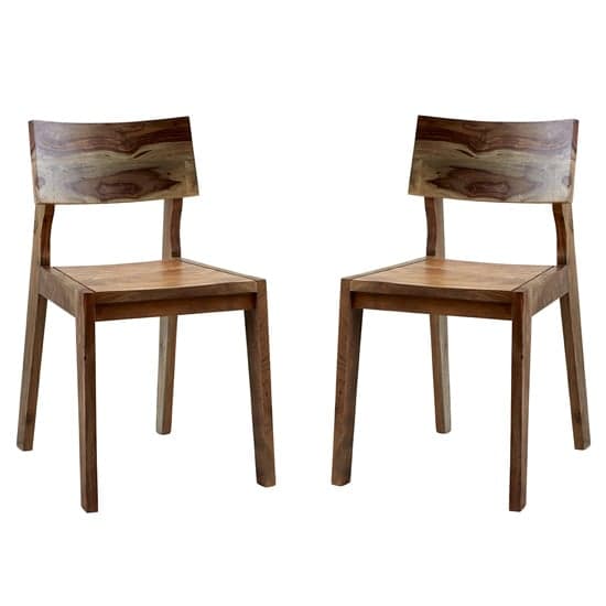 Reverso Two Tone Oak Wooden Dining Chairs In Pair_1