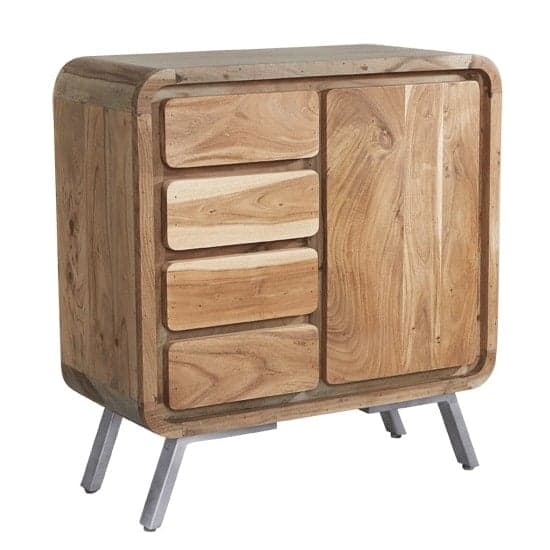 Reverso Wooden Compact Sideboard In Reclaimed Wood And Iron_1