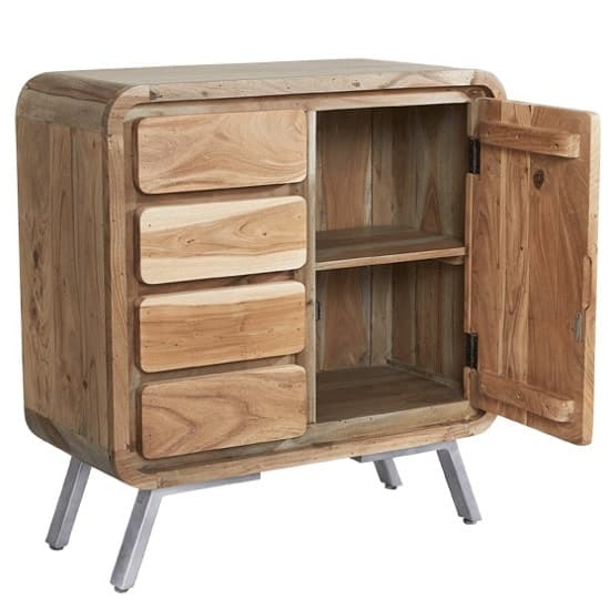 Reverso Wooden Compact Sideboard In Reclaimed Wood And Iron_2