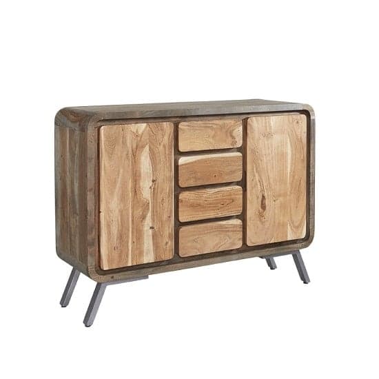 Reverso Wooden Sideboard In Reclaimed Wood And Iron_1