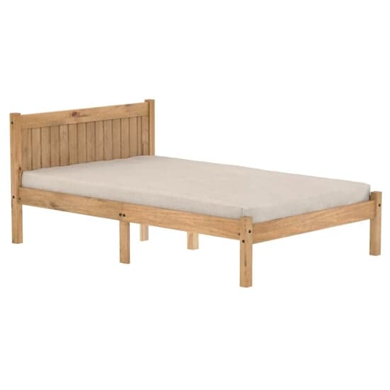 Ria Wooden Double Bed In Pine_2