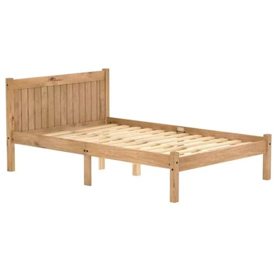 Ria Wooden Double Bed In Pine_3