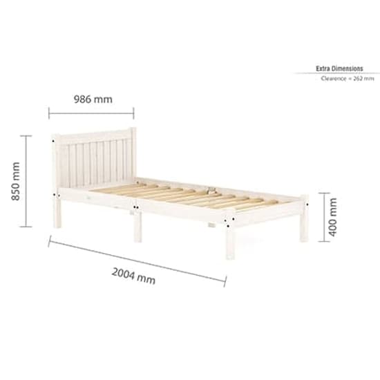 Ria Wooden Single Bed In White_6