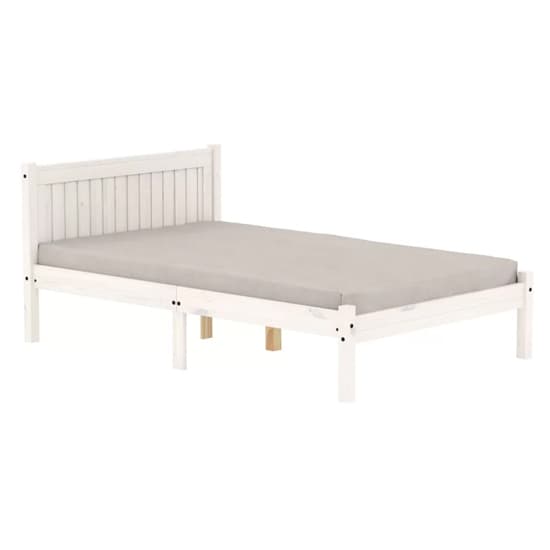 Ria Wooden Small Double Bed In White_2