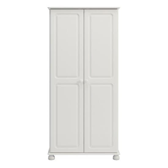 Richland Wooden Wardrobe With 2 Doors In Off White_3