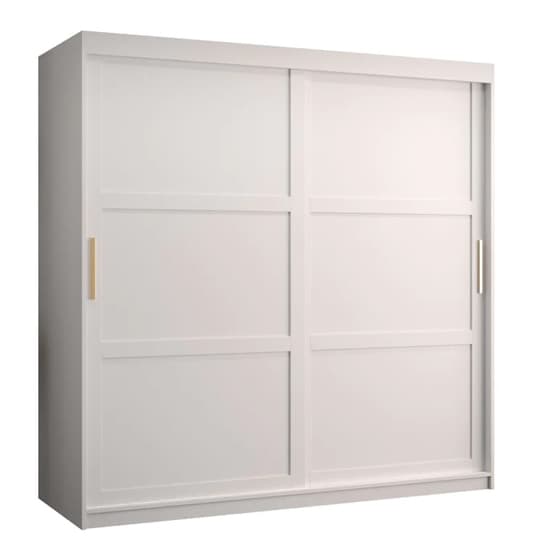 Rieti I Wooden Wardrobe 2 Sliding Doors 180cm In White_4