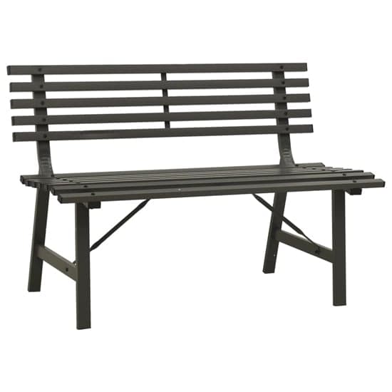 Riley Steel Garden Seating Bench In Black_2