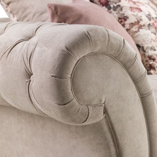 Rima Fabric 2 Seater Sofa In Beige_3