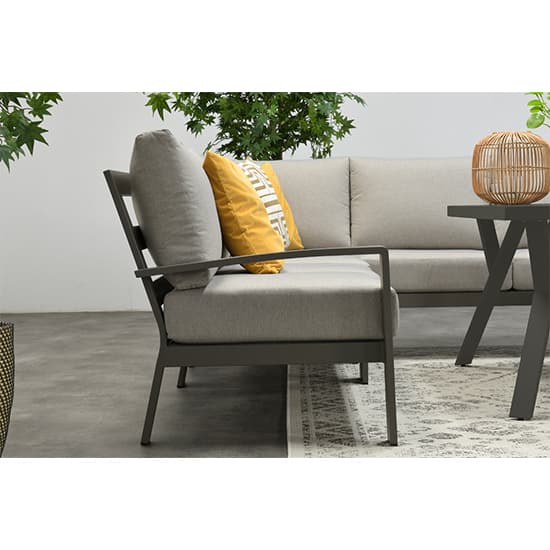 Risby Outdoor Fabric Lounge Dining Set In Latte_4
