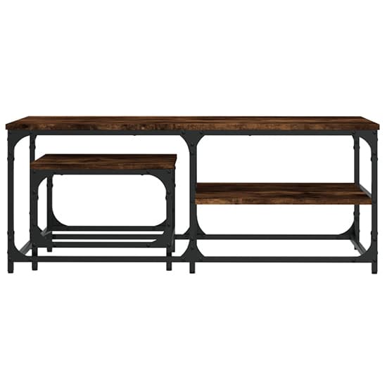 Rivas Set Of 2 Wooden Coffee Tables In Smoked Oak_3