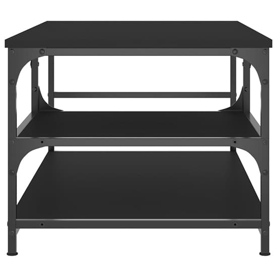 Rivas Wooden Coffee Table With 2 Shelves In Black_4