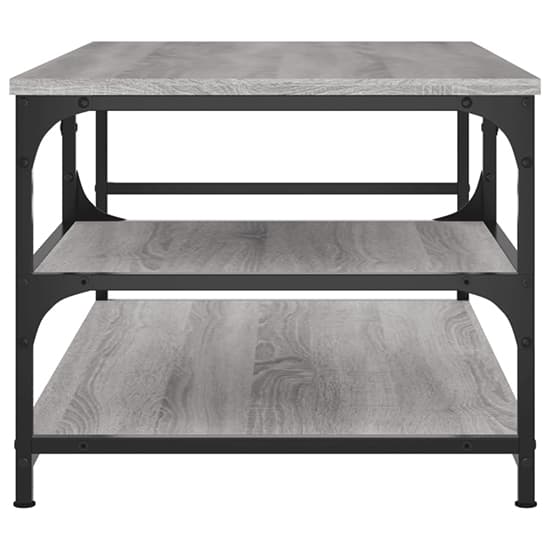 Rivas Wooden Coffee Table With 2 Shelves In Grey Sonoma Oak_4