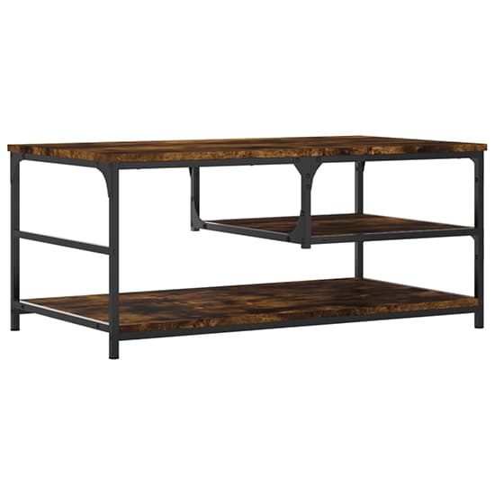 Rivas Wooden Coffee Table With 2 Shelves In Smoked Oak_5