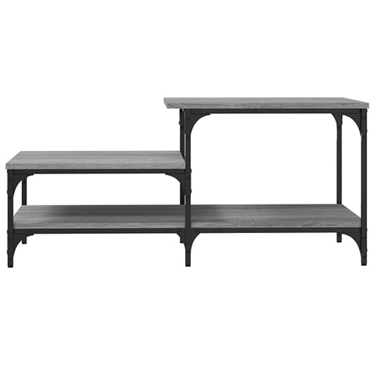 Rivas Wooden Coffee Table With 3 Shelves In Grey Sonoma Oak_3