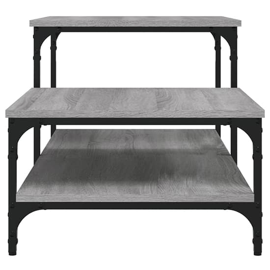 Rivas Wooden Coffee Table With 3 Shelves In Grey Sonoma Oak_4