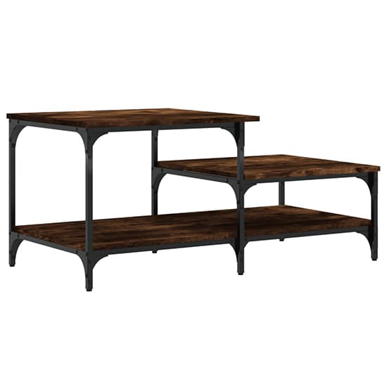 Rivas Wooden Coffee Table With 3 Shelves In Smoked Oak_5