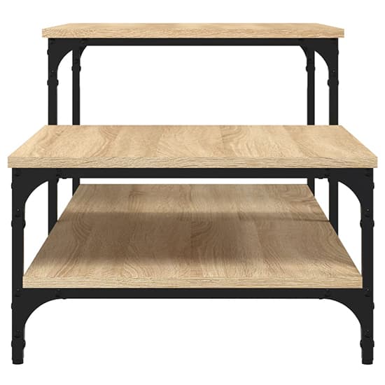 Rivas Wooden Coffee Table With 3 Shelves In Sonoma Oak_4