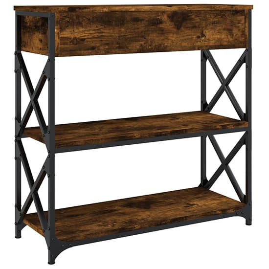 Rivas Wooden Console Table With 2 Drawers In Smoked Oak_6