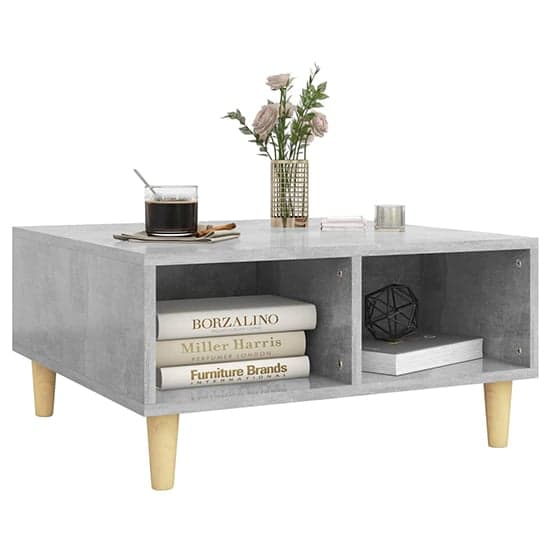 Riye Wooden Coffee Table With 2 Shelves In Concrete Effect_2