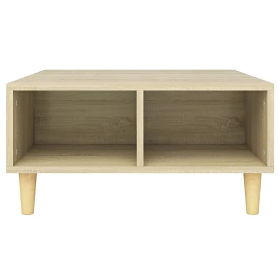 Riye Wooden Coffee Table With 2 Shelves In Sonoma Oak_4